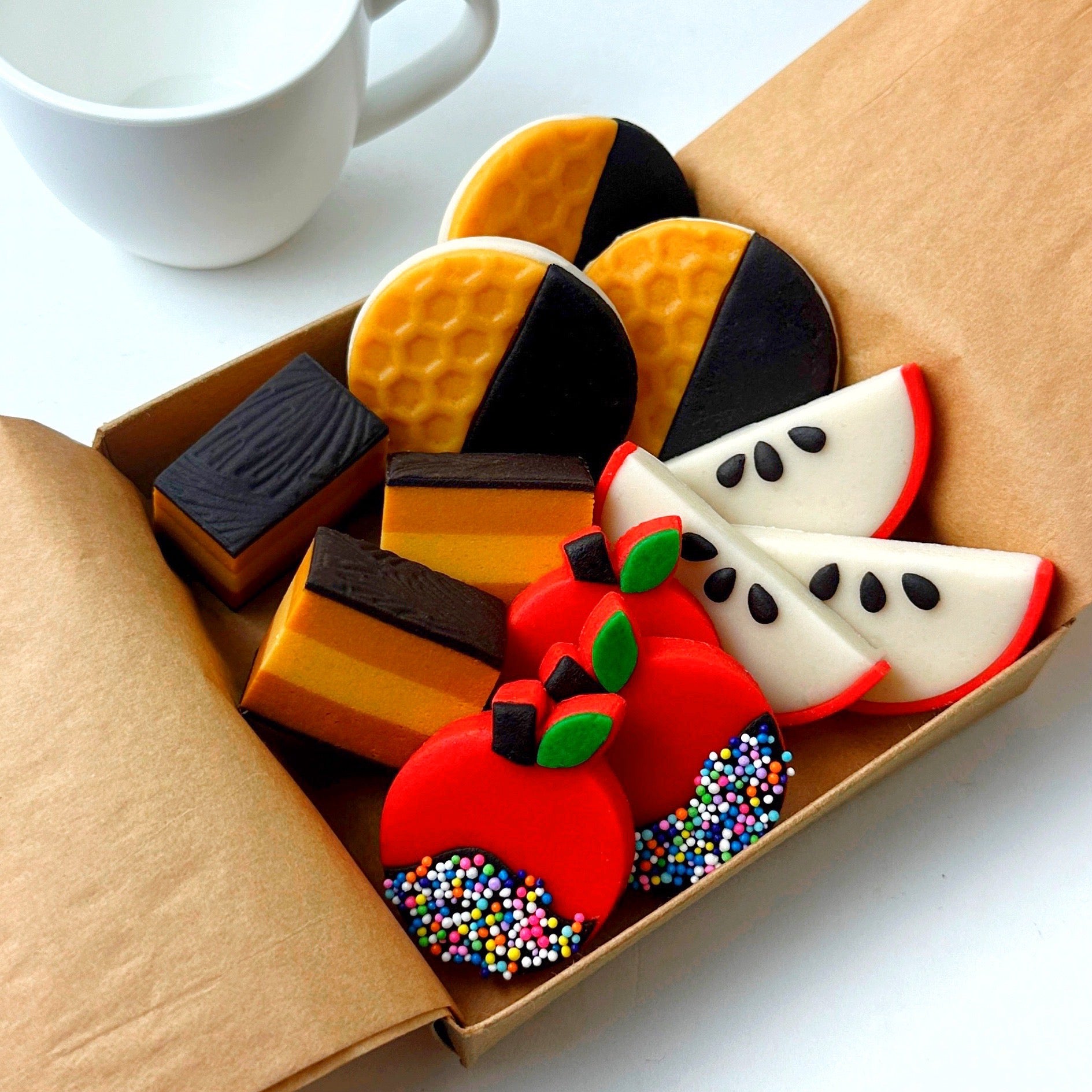 Rosh Hashanah Favorites Marzipan Gift Box | marzipops