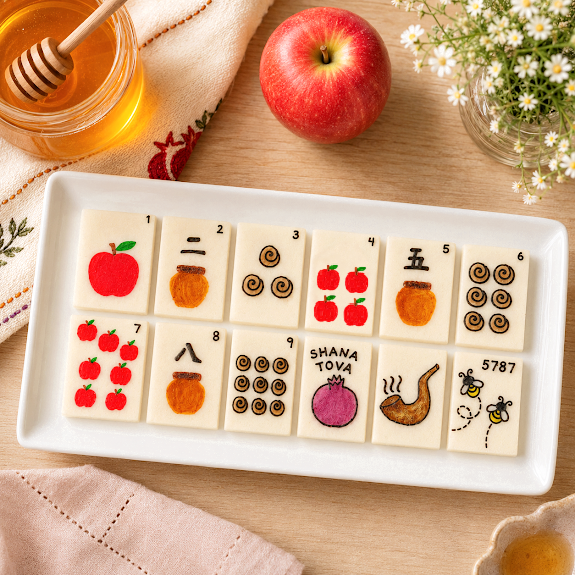 rosh hashanah mahjong tiles