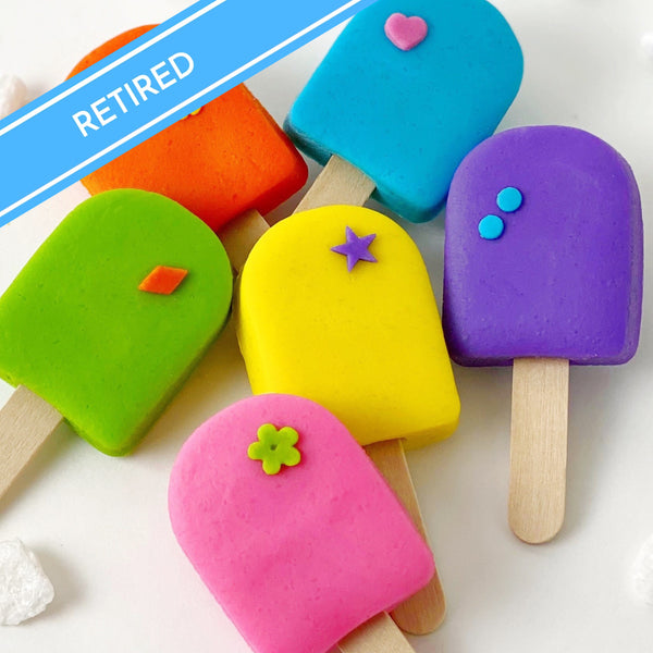 marzipan colorful popsicles