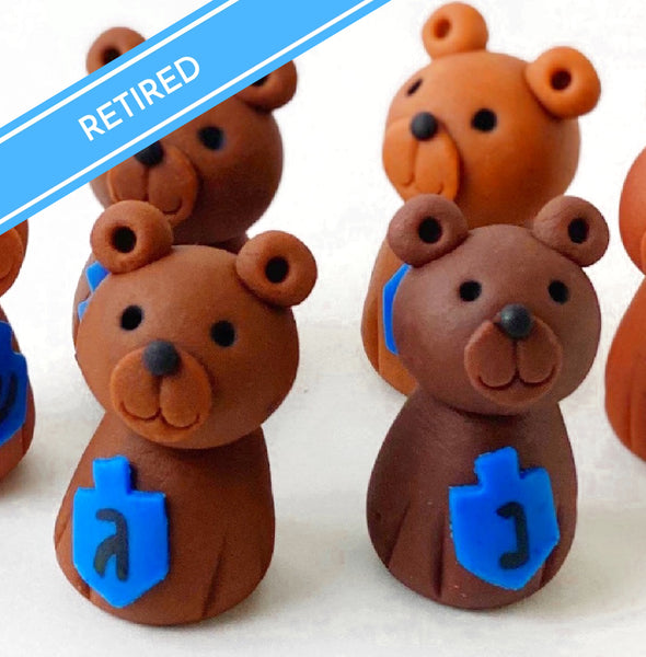 modern hanukkah teddy bears