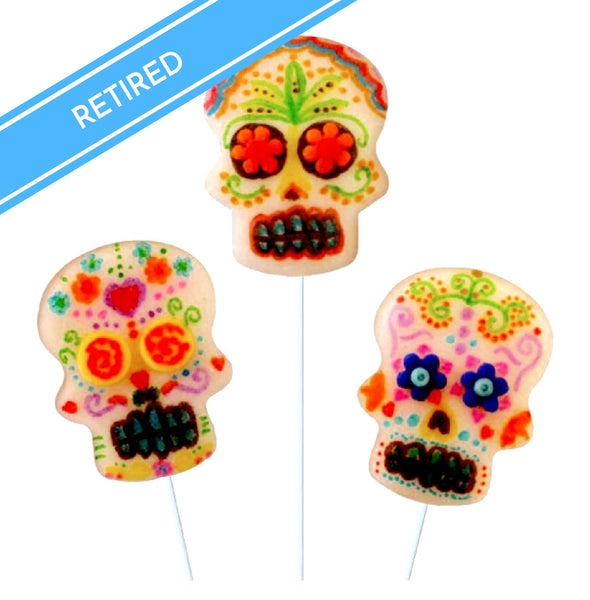 bright sugar skull pops