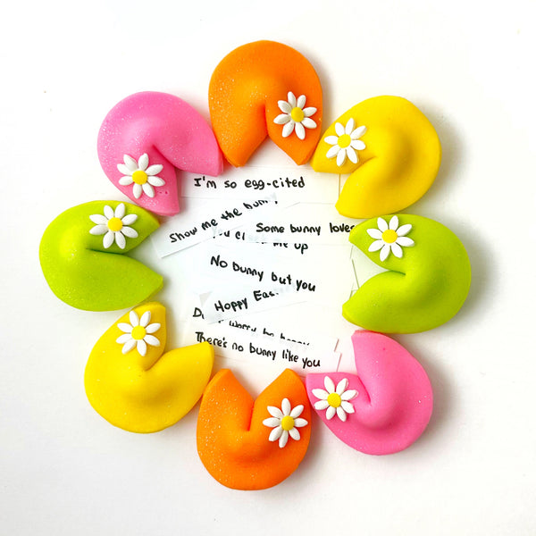 easter fortune cookies  in a circle