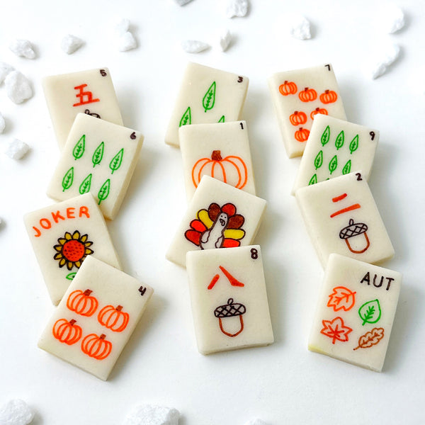 autumn mahjong tiles