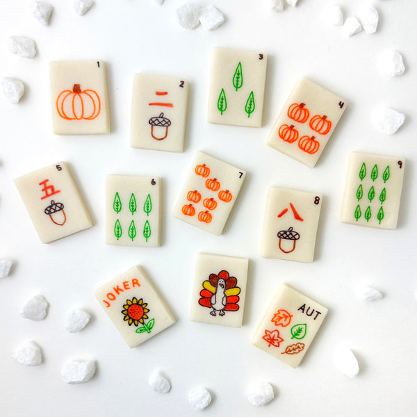 autumn mahjong tiles