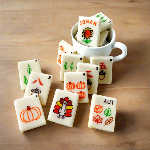 autumn mahjong tiles
