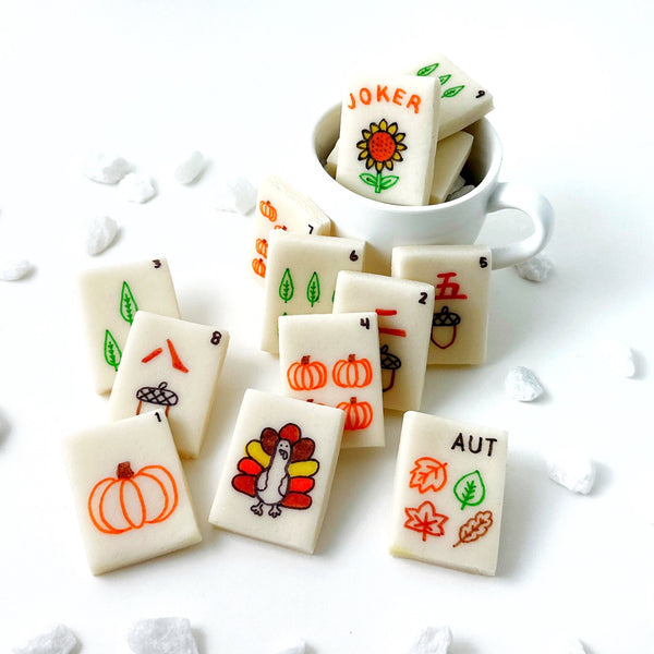 autumn mahjong tiles