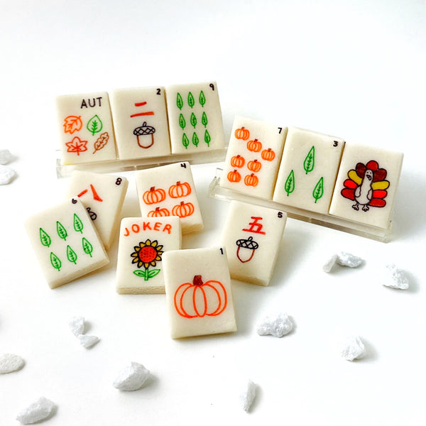 autumn mahjong tiles