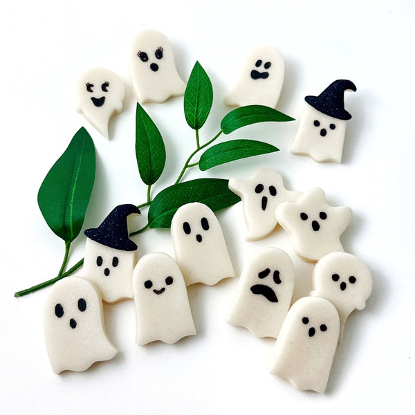 glitter ghost tiles