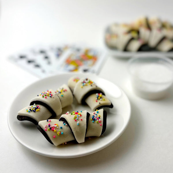 rainbow sprinkle rugelach