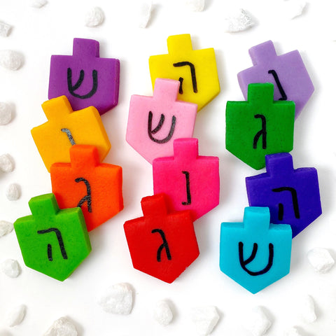 Rainbow Dreidel Quartet > 4 piece set