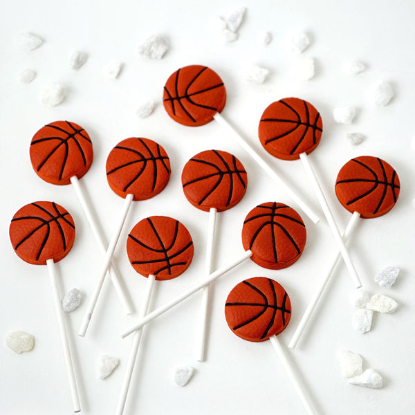 basketball sports marzipan candy lollipops