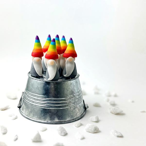 pride rainbow gnomes