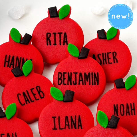 personalized rosh hashanah marzipan apples new