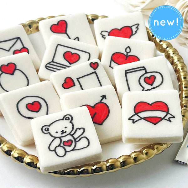 love story valentine's day tiles