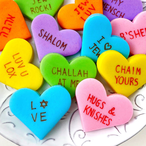 jewish conversation heart tiles