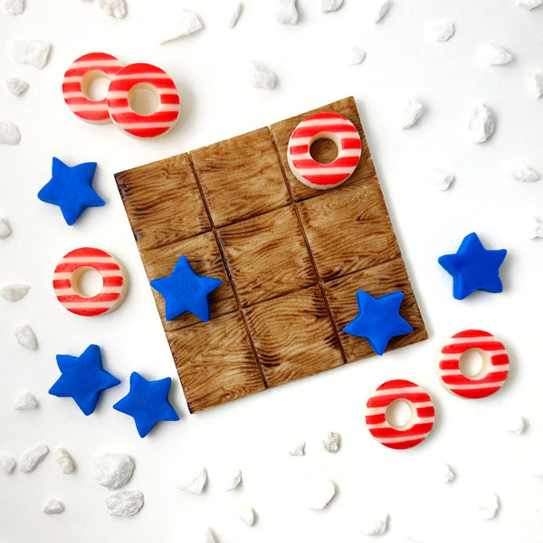 july 4th usa tic tac toe