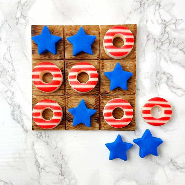 july 4th usa tic tac toe