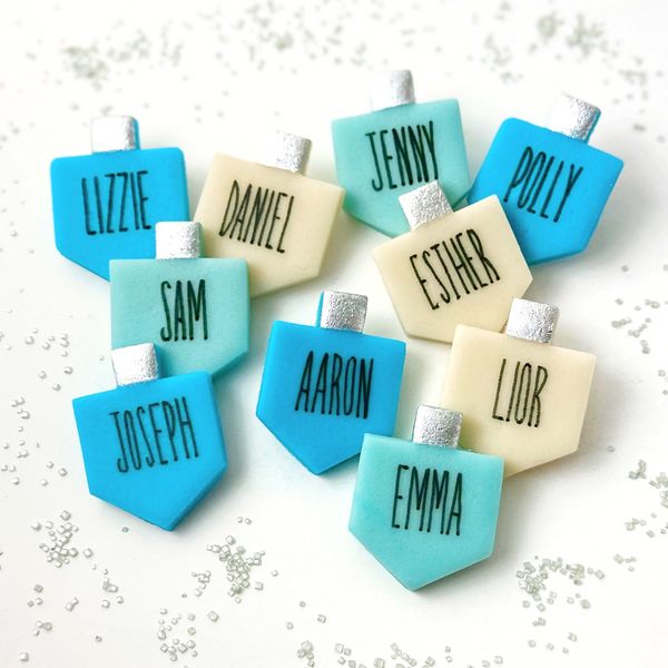 hanukkah personalized dreidels