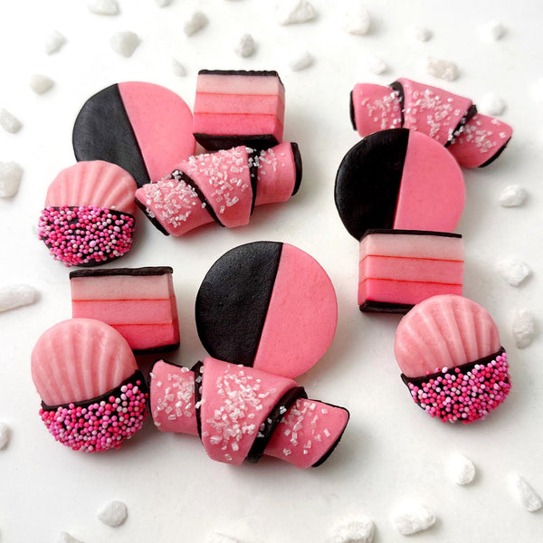 pink marzipan cookies layout