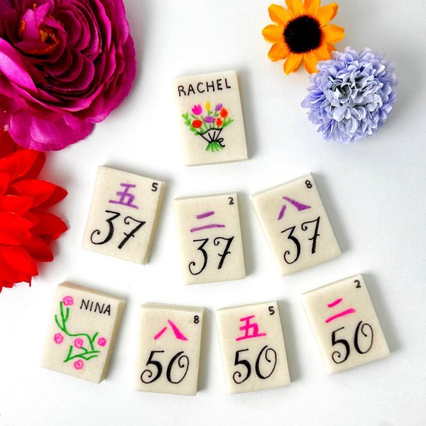 personalized mahjong tiles - unique birthday gift!