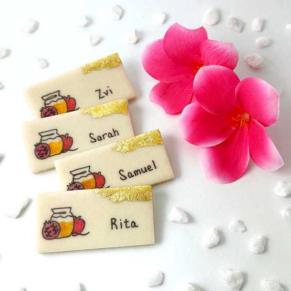luxe personalized rosh hashanah place settings - 1 piece