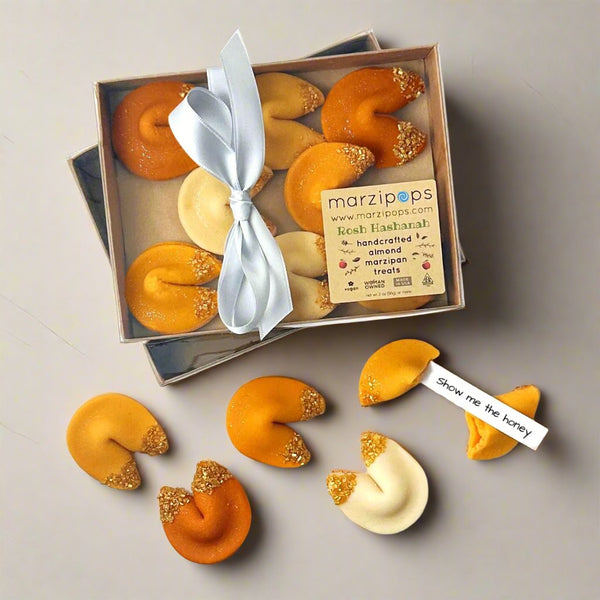 rosh hashanah golden fortune cookies