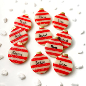 personalized candy cane christmas ornaments