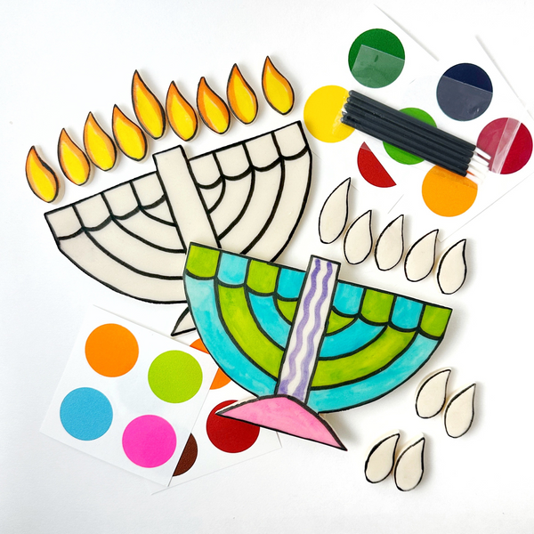 paint-your-own hanukkah menorah