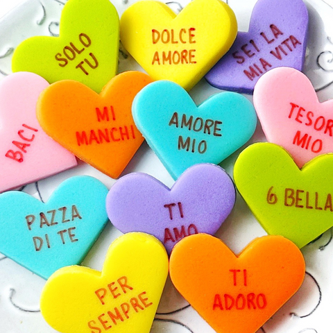 italian conversation heart tiles