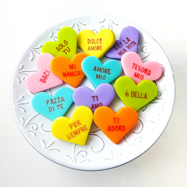 italian conversation heart tiles