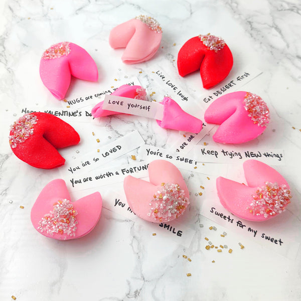 valentine's day fortune cookies assorted