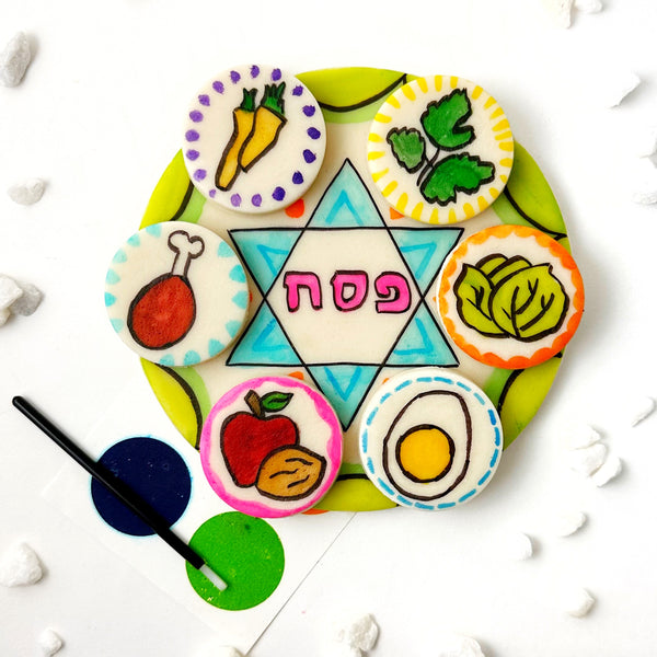 passover paint your own seder plate painted