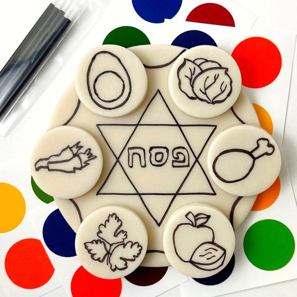 passover paint your own seder plate unplainted