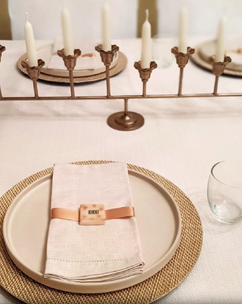 personalized matzah place settings