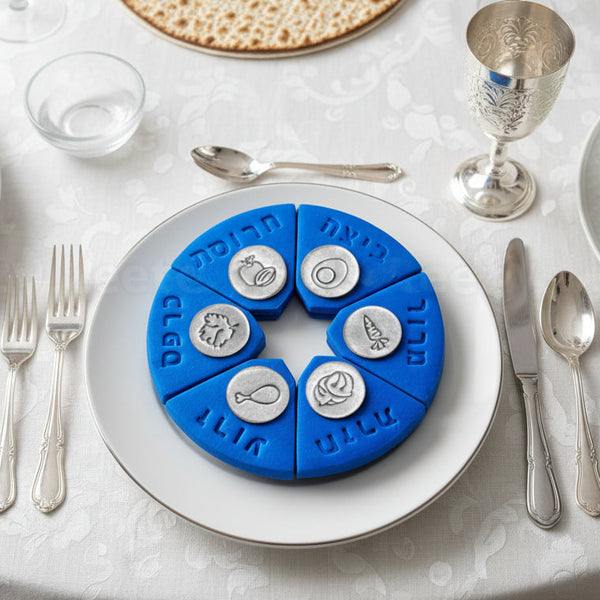 custom marzipan modular seder plate