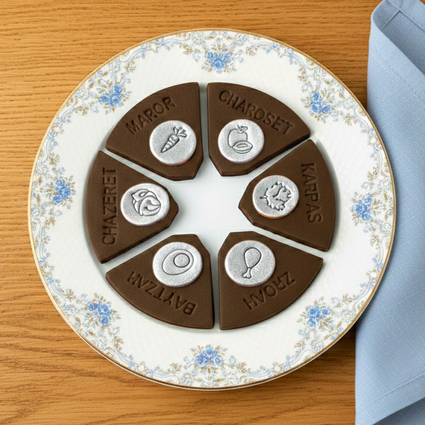 custom marzipan modular seder plate