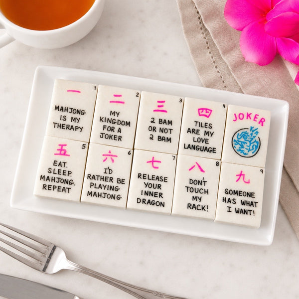 punny larger mahjong conversation tiles