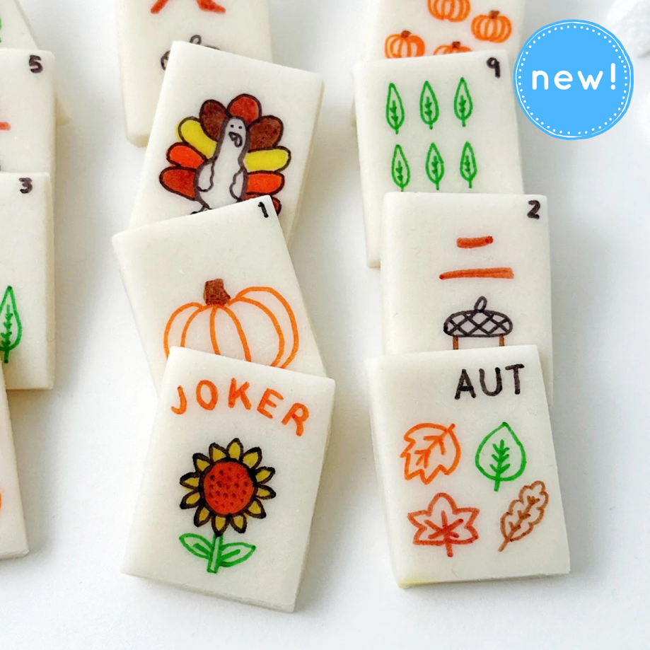 autumn mahjong tiles