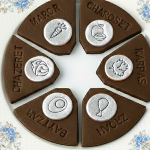 custom marzipan modular seder plate