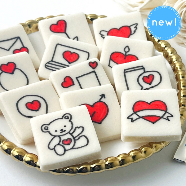 love story valentine's day tiles