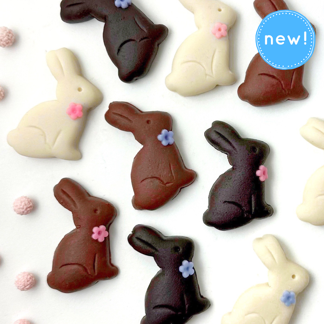 marzipan easter chocolate bunnies new