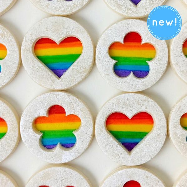 pride rainbow linzer cookies new