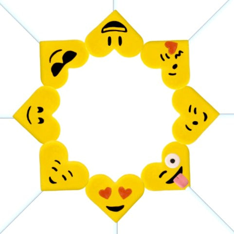 Emoji Heart Marzipan Candy Lollipops | marzipops