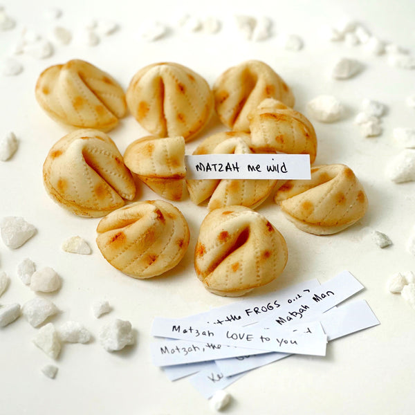 Passover matzah marzipan fortune cookies for real
