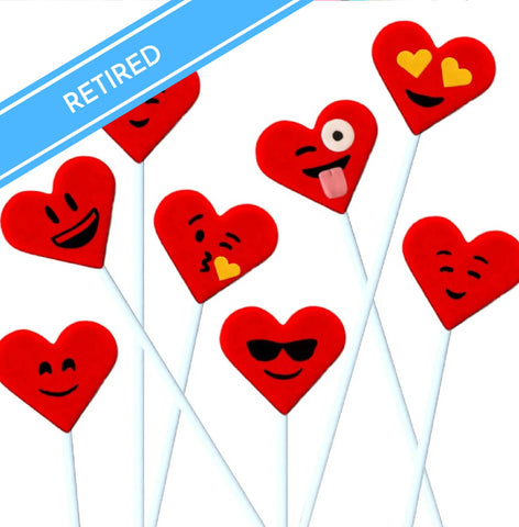 red emoji hearts