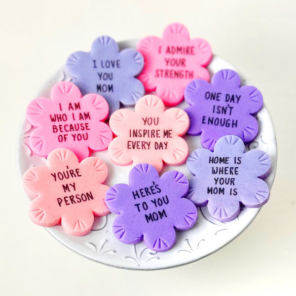 mother's day marzipan conversation flowers gift portrait