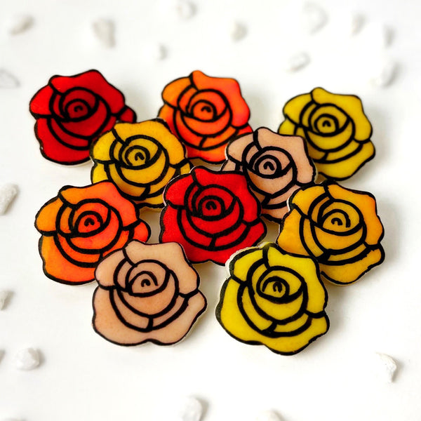marzipan stained glass roses colder palette