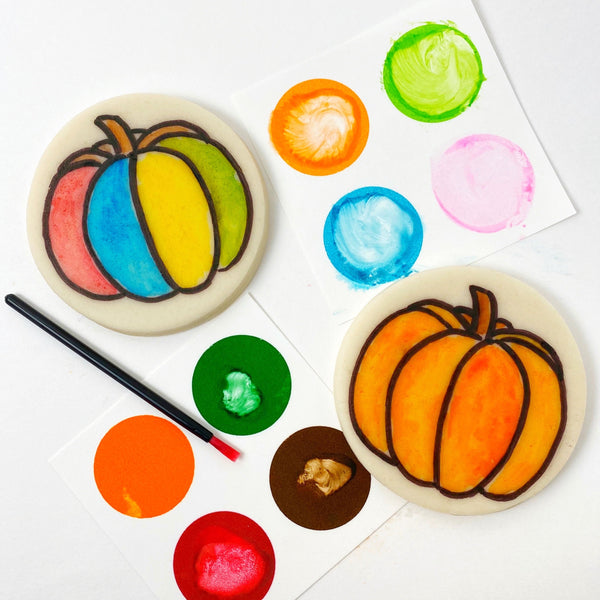 Thanksgiving Autumn Fall paint your own pumpkins marzipan candy treats bigger
