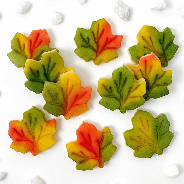 Thanksgiving autumn maple leaf candy treats tiles