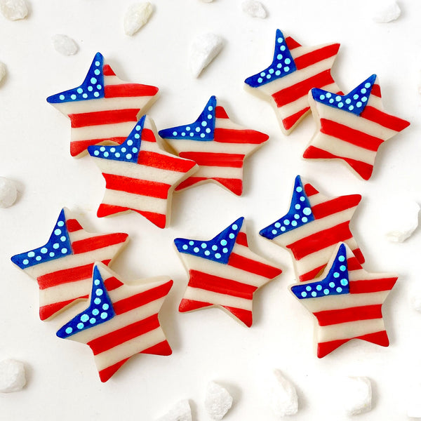 july 4th star marzipan candy tiles layout